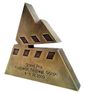 Statuetka Grand Prix 7. Krakowskiego Festiwalu Górskiego